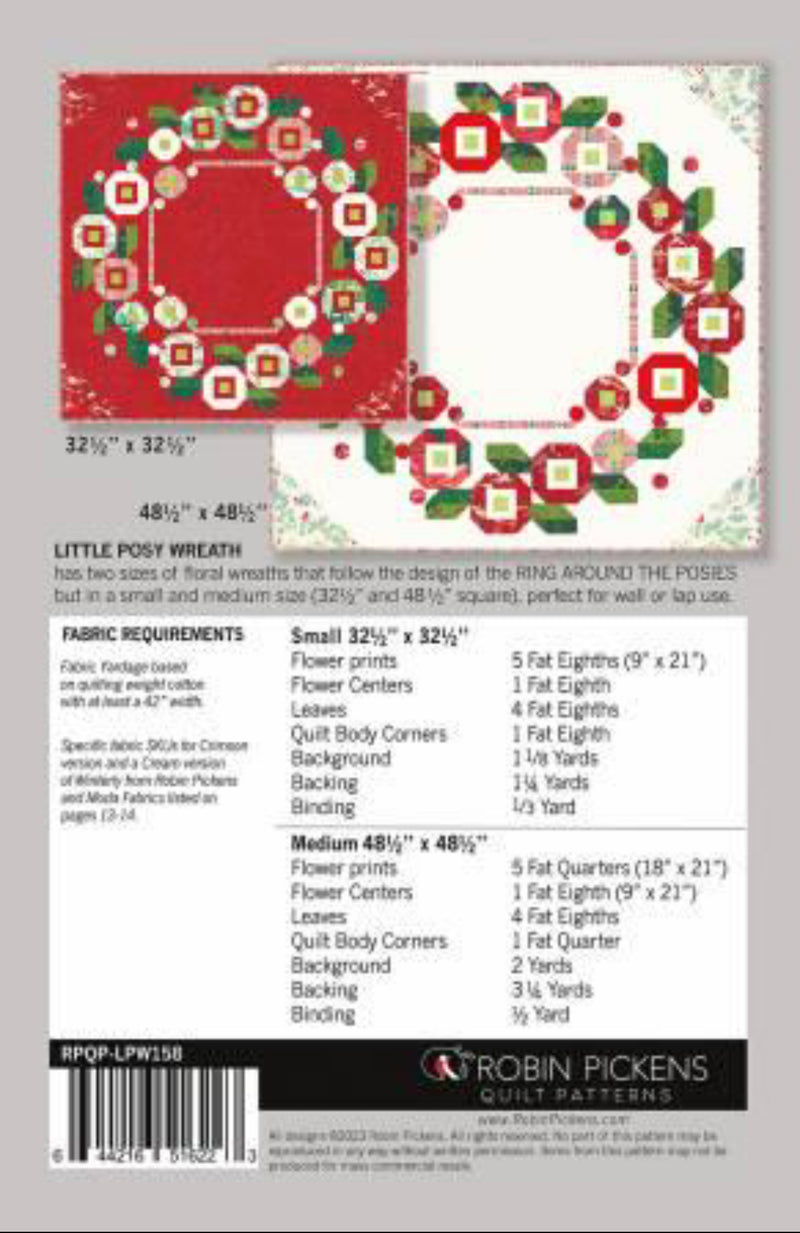Little Posy Wreath Quilt Pattern by Robin Pickens