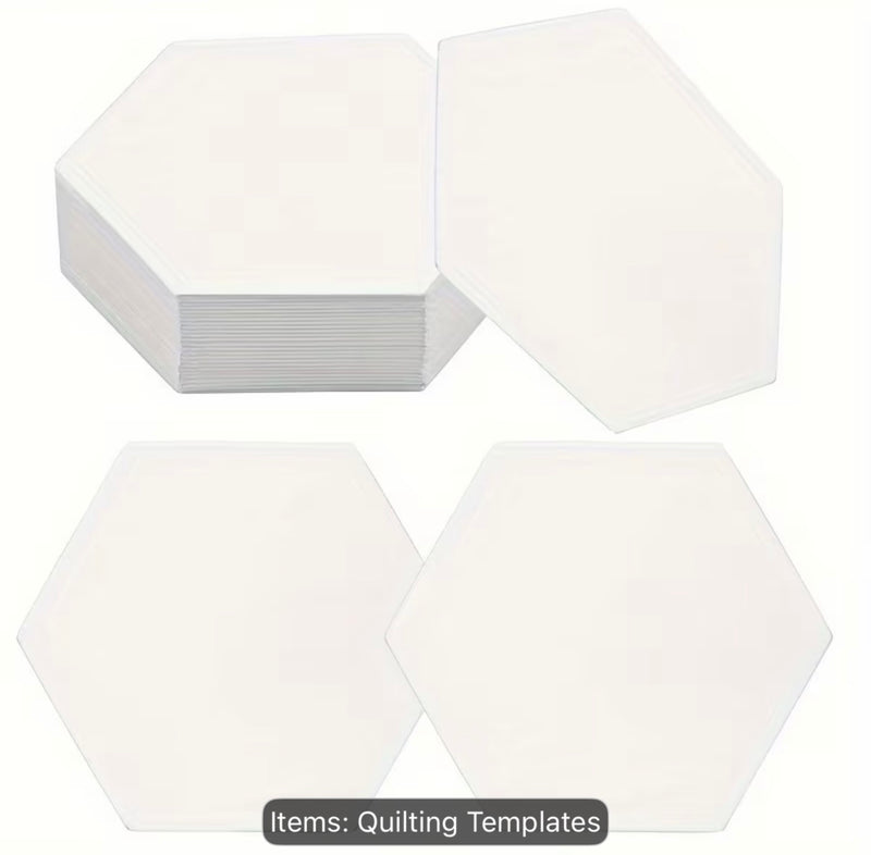 English Paper Piecing Hexies - 1 inch, 100 pieces