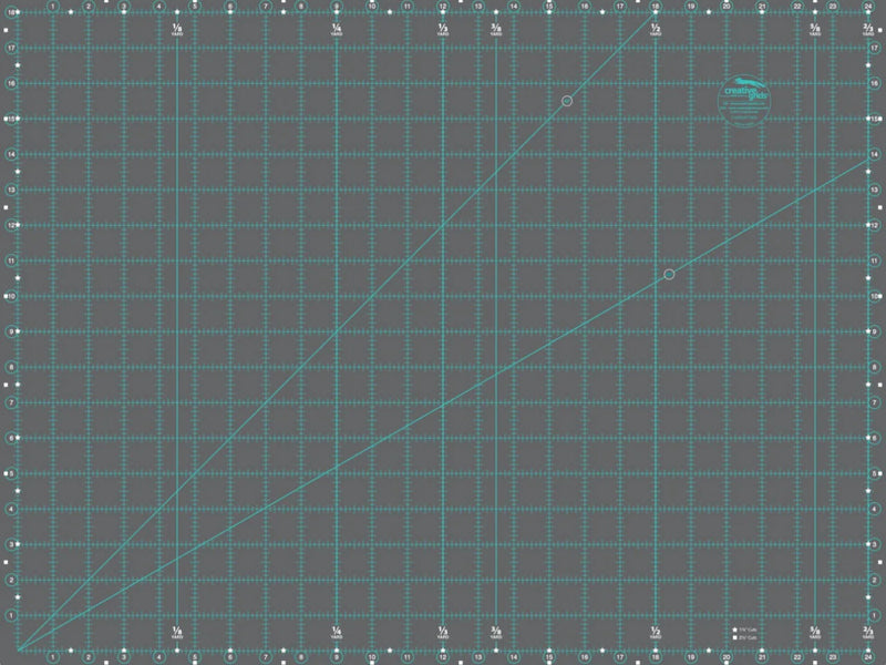 Creative Grid Double-Sided Rotary Mat 18” x 24”