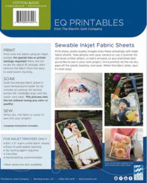 EQ Printables - Cotton Basic, 6 Sheets