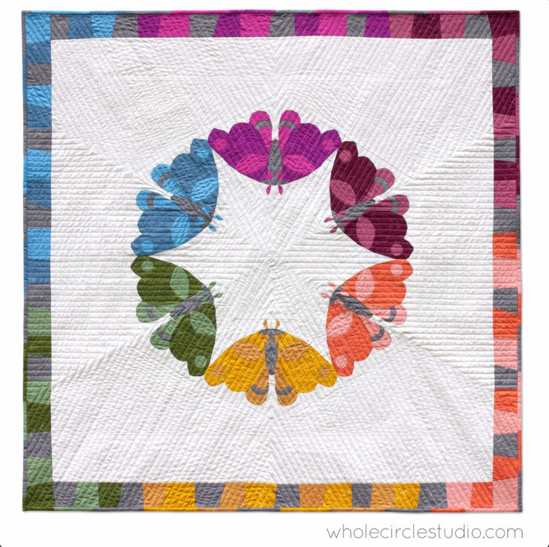 Modern Moths Quilt Pattern by Whole Circle Studio