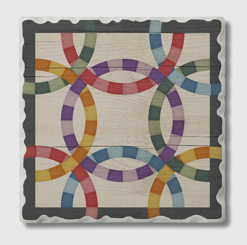 Thirsty Stone Barn Quilt Coaster