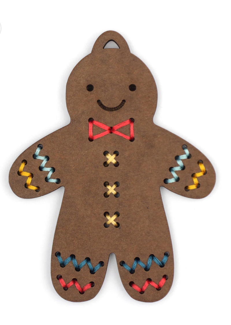 Gingerbread DYI Stitched Ornament Kit