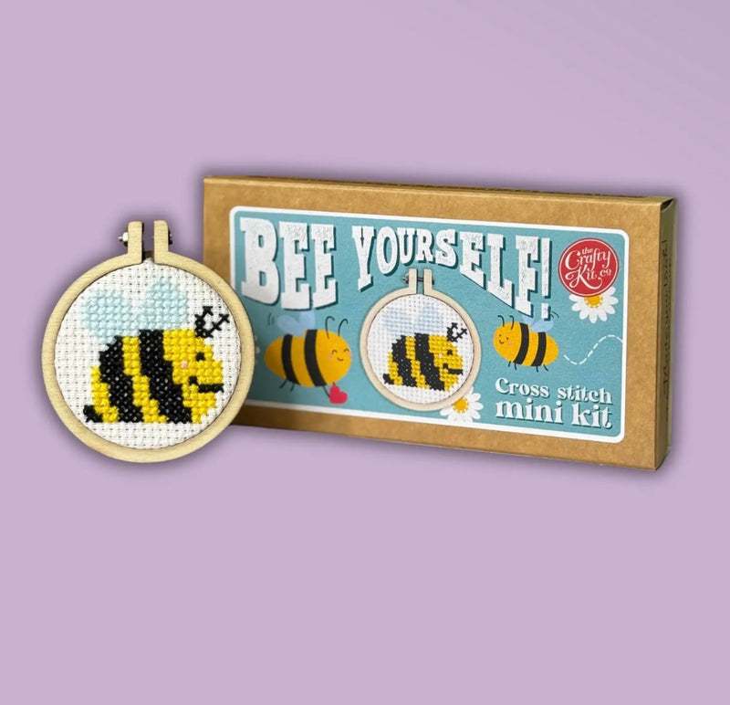 Matchbox Cross Stitch Kit - Bee Yourself!