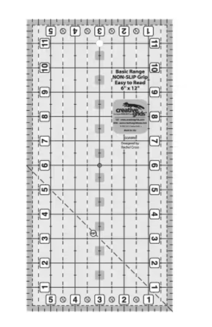 Creative Grids 6” x 12” Acrylic Ruler
