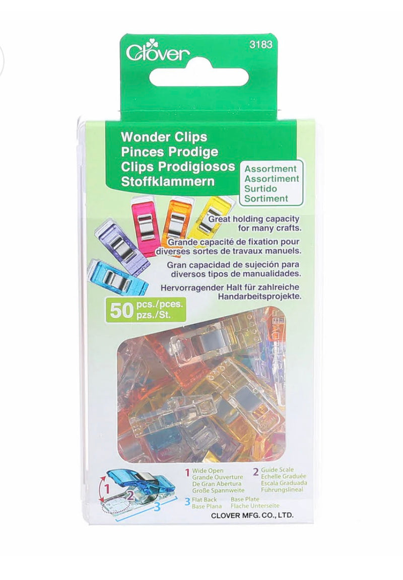Wonder Clips - assorted colours (50)