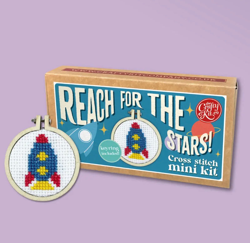 Matchbox Cross Stitch Kit - Reach For the Stars!