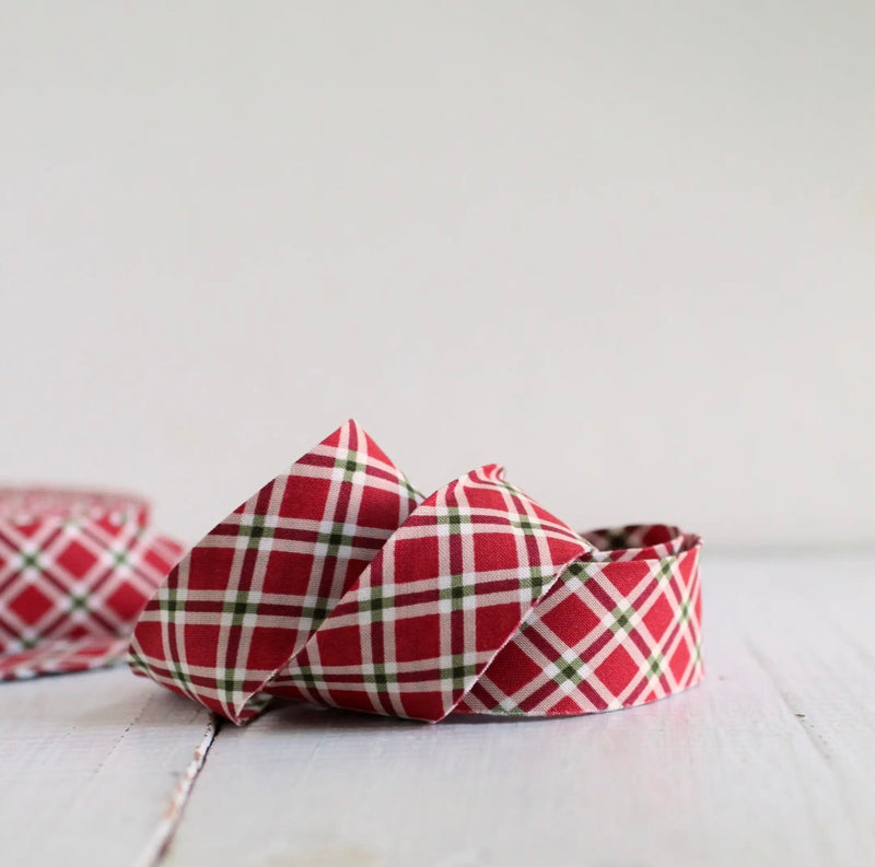 Ready To Sew Binding - Christmas Plaid