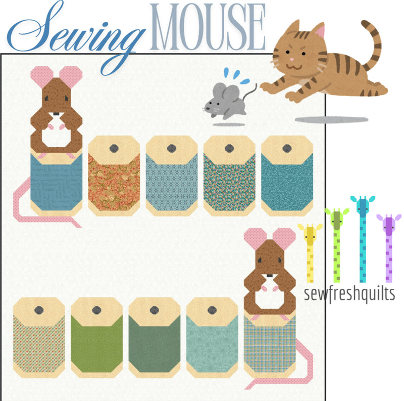 Sewing Mouse pattern by Sew Fresh Quilts