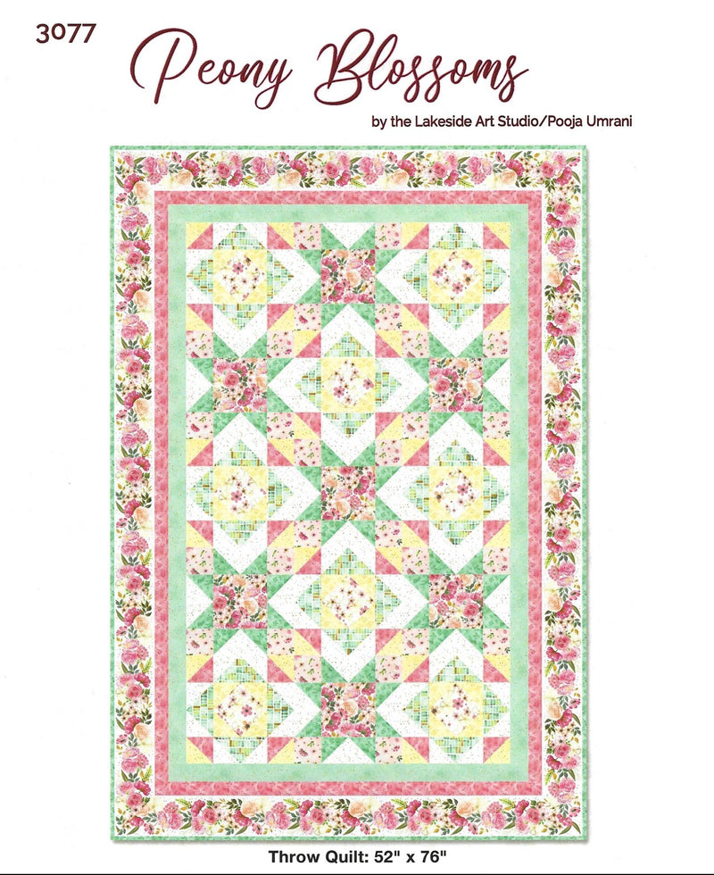 Peony Blossoms - Quilt Kit