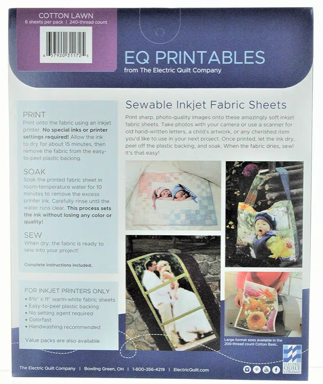 Premium Cotton Lawn Inkjet Fabric