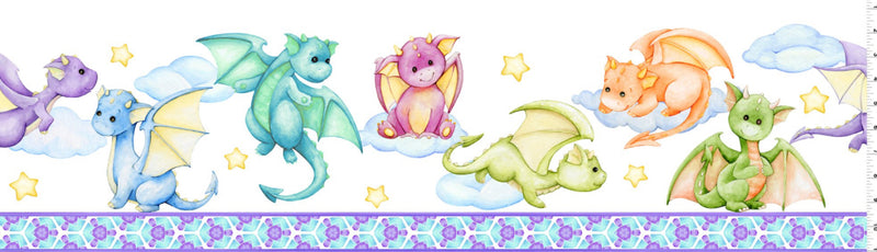 Dragon Friends - Border Ptint