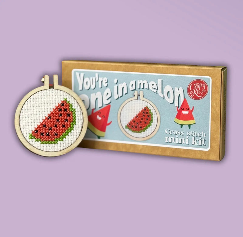 Matchbox Cross Stitch Kit - You’re One in a Melon!