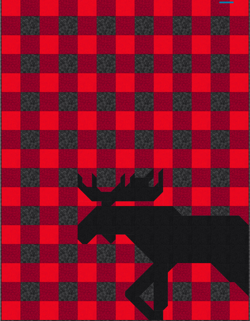 Moose Buffalo Plaid pattern by Sew Fresh Quilts