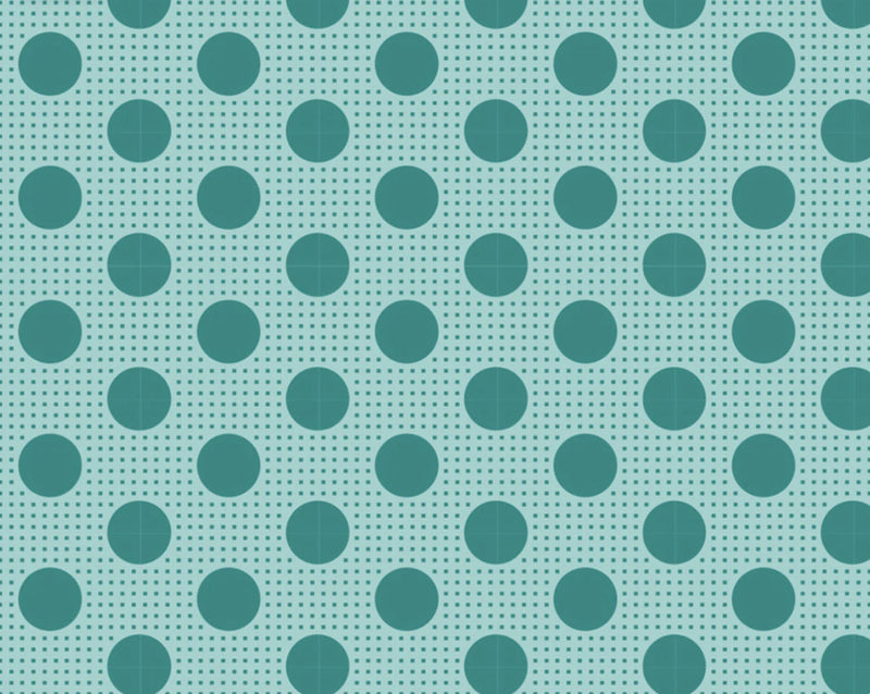 Tilda Basics - Medium Dot, Dark Teal FQ ONLY