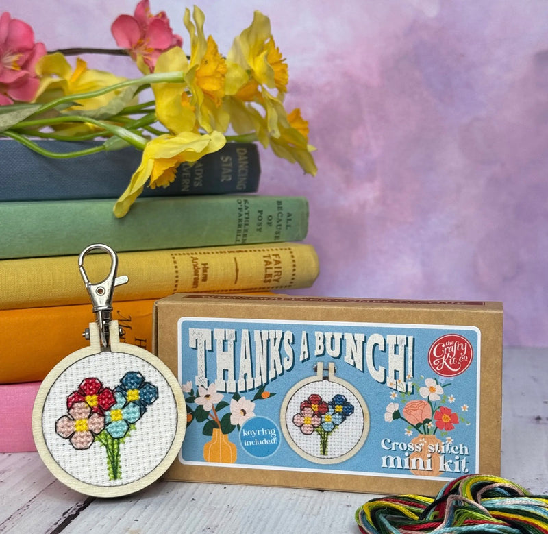Matchbox Cross Stitch Kit - Thanks A Bunch!