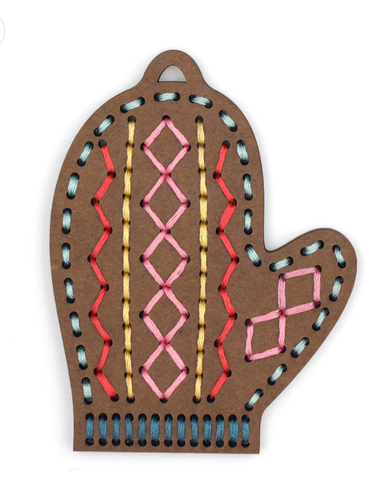 Gingerbread DYI Stitched Ornament Kit