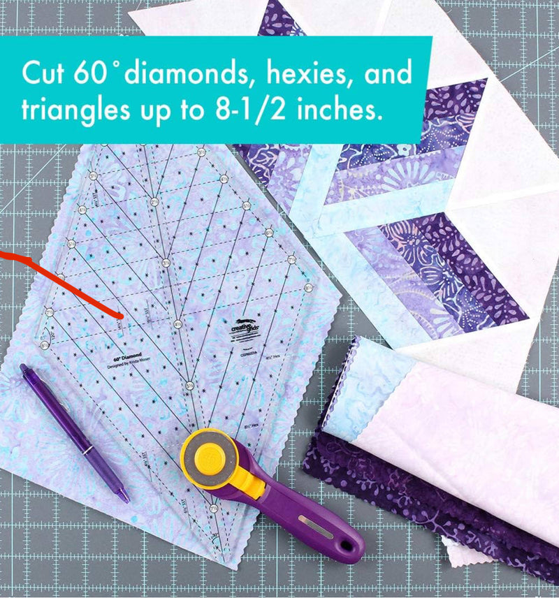 60 Degree Diamond Ruler by Creative Grids