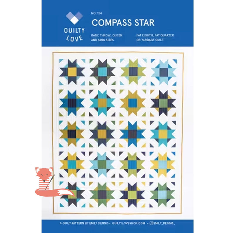 Compass Star by Quilty Love