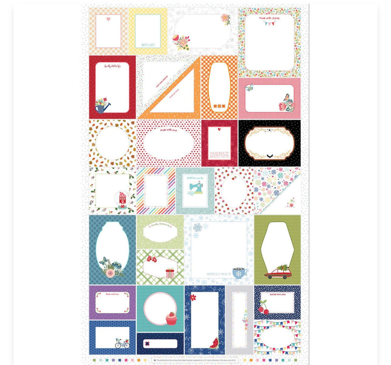 Stitched With Love Label Panel by Kimberbell