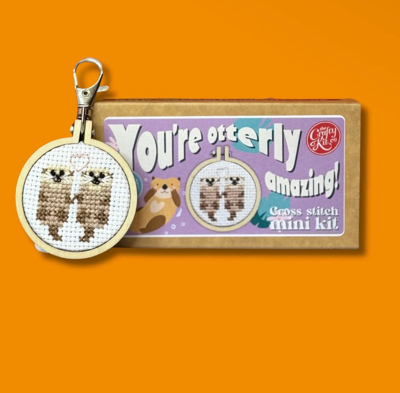 Matchbox Cross Stitch Kit - You’re Otterly Amazing!