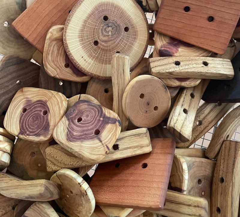 Wooden Buttons- Medium Singles
