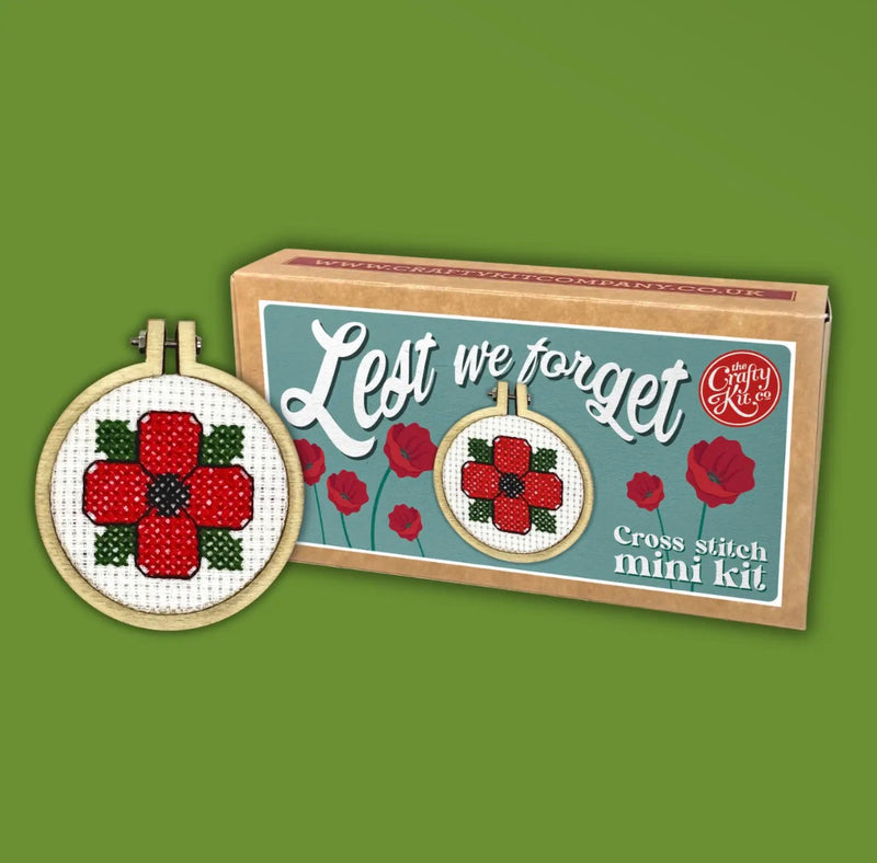 Matchbox Cross Stitch Kit - Lest We Forget!