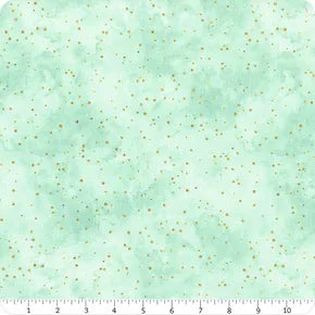 Peony Blossoms - Glitter Dots, Teal