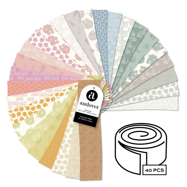 Coastal Walk by Karen Lewis - 2.5” Strips