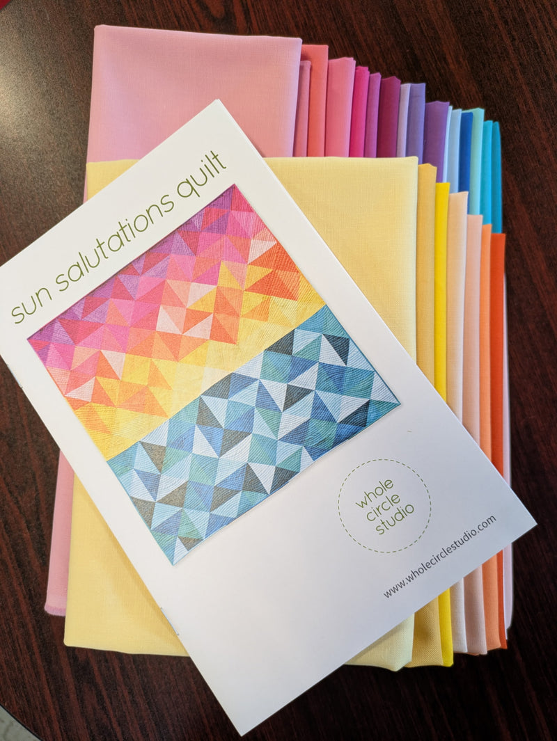 Sun Salutations Quilt Kit by Whole Circle Studio