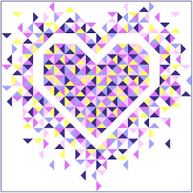 Exploring Heart Pattern by Slice of Pi Quilts