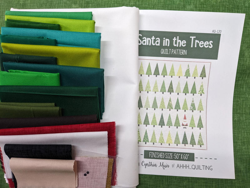 Santa in the Trees Quilt Kit