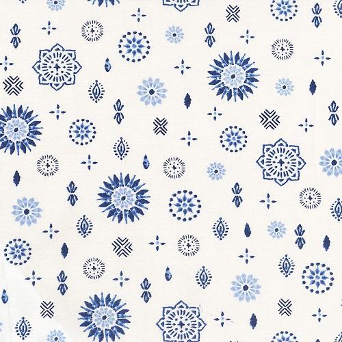 Indigo Splash - Fireworks, White
