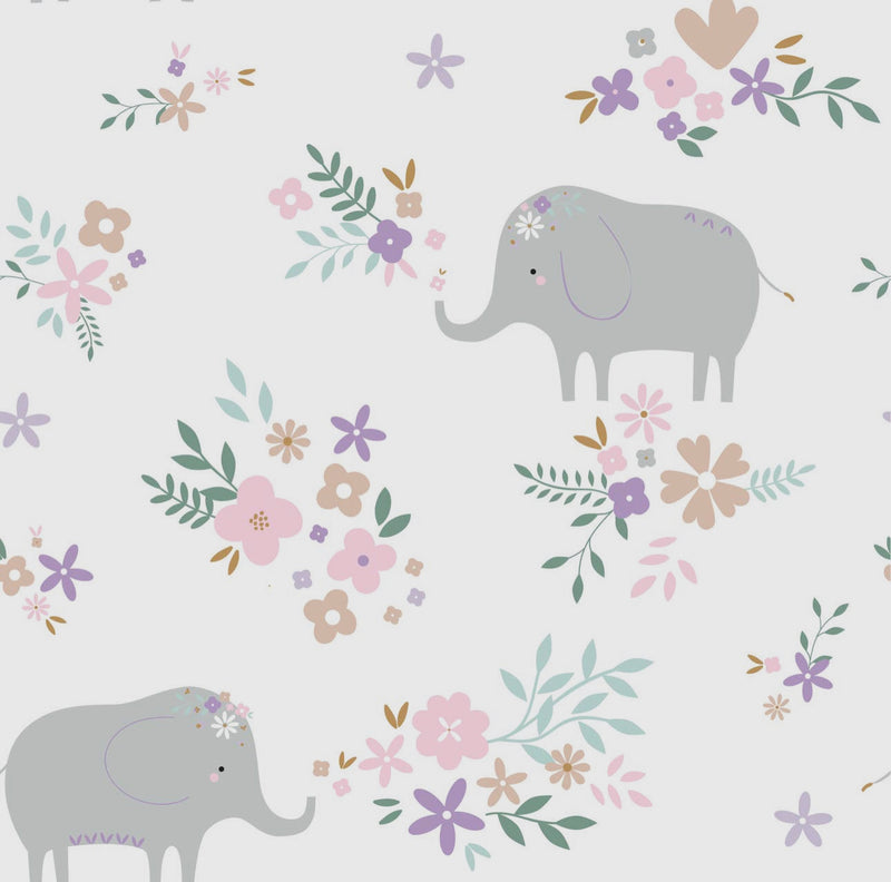 Soft Elephant - Flannel, White
