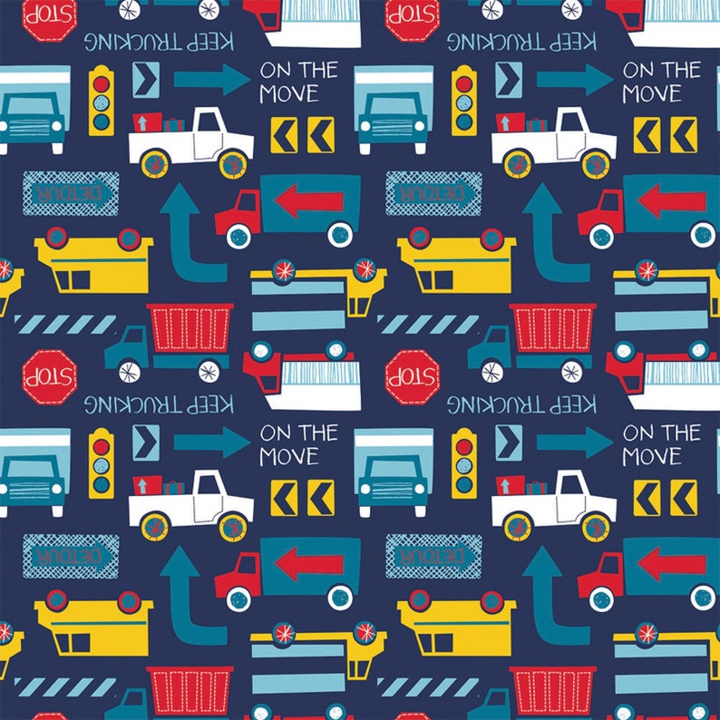 On The Move Flannel by Camelot Fabrics