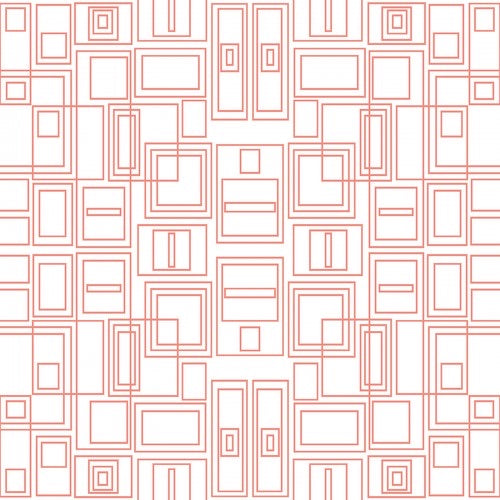 Good Vibes - Circuit Board - Coral/ White