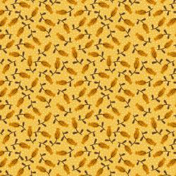 Whimsical Fleur de Joy - Petite Tulips, Marigold- FQ ONLY