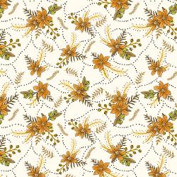 Whimsical Fleur de Joy - Avril Blooms, Tangerine